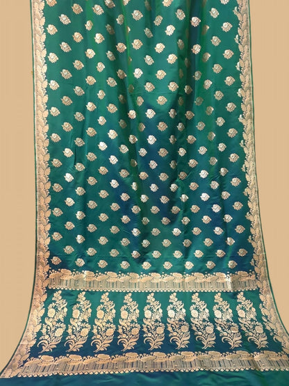Green Mashru Silk Saree