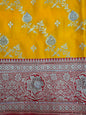 Gold Zarkan Swarovski Banarasi Saree