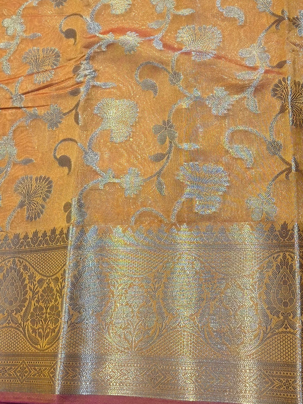Yellow Banarasi Saree