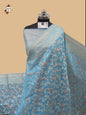 Firozi Banarasi Silk Saree