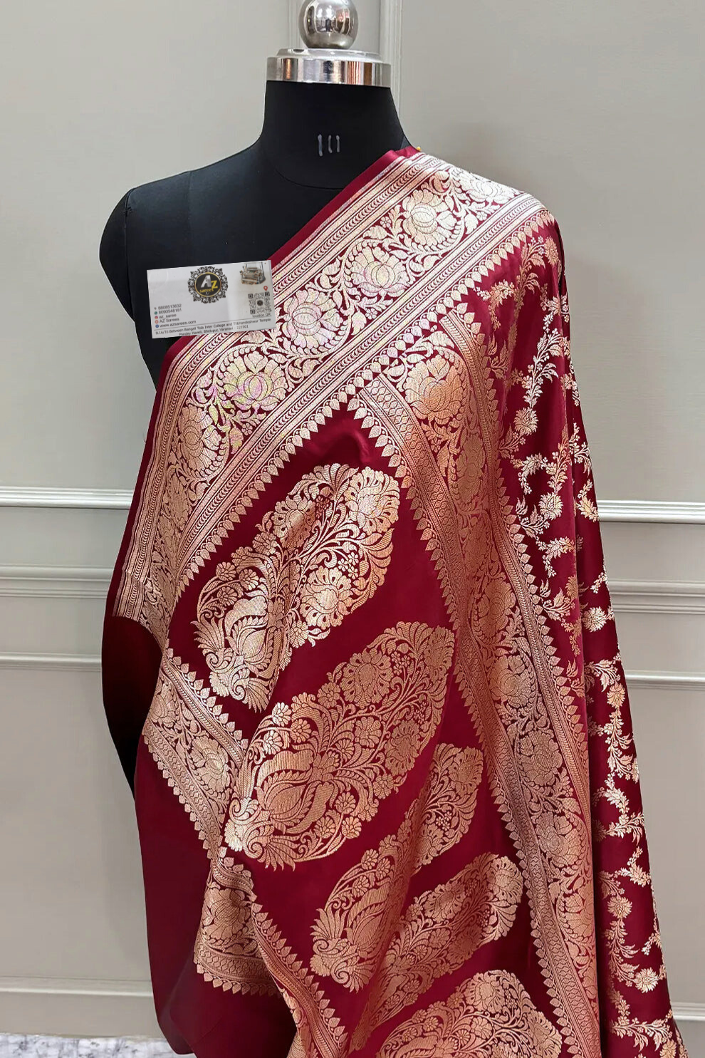 Banarasi katan silk mughlai Jaal