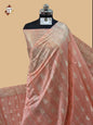Peach Banarasi Ghicha Saree