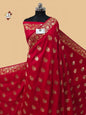 Red Banarasi Mashru silk