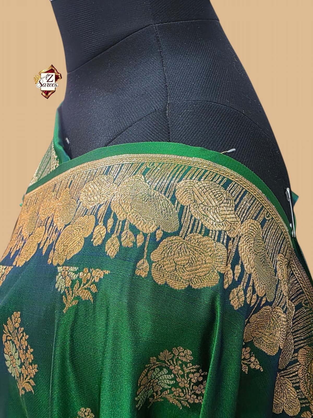 Green Mashru Silk Saree