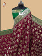 Maroon Banarasi Katan Saree