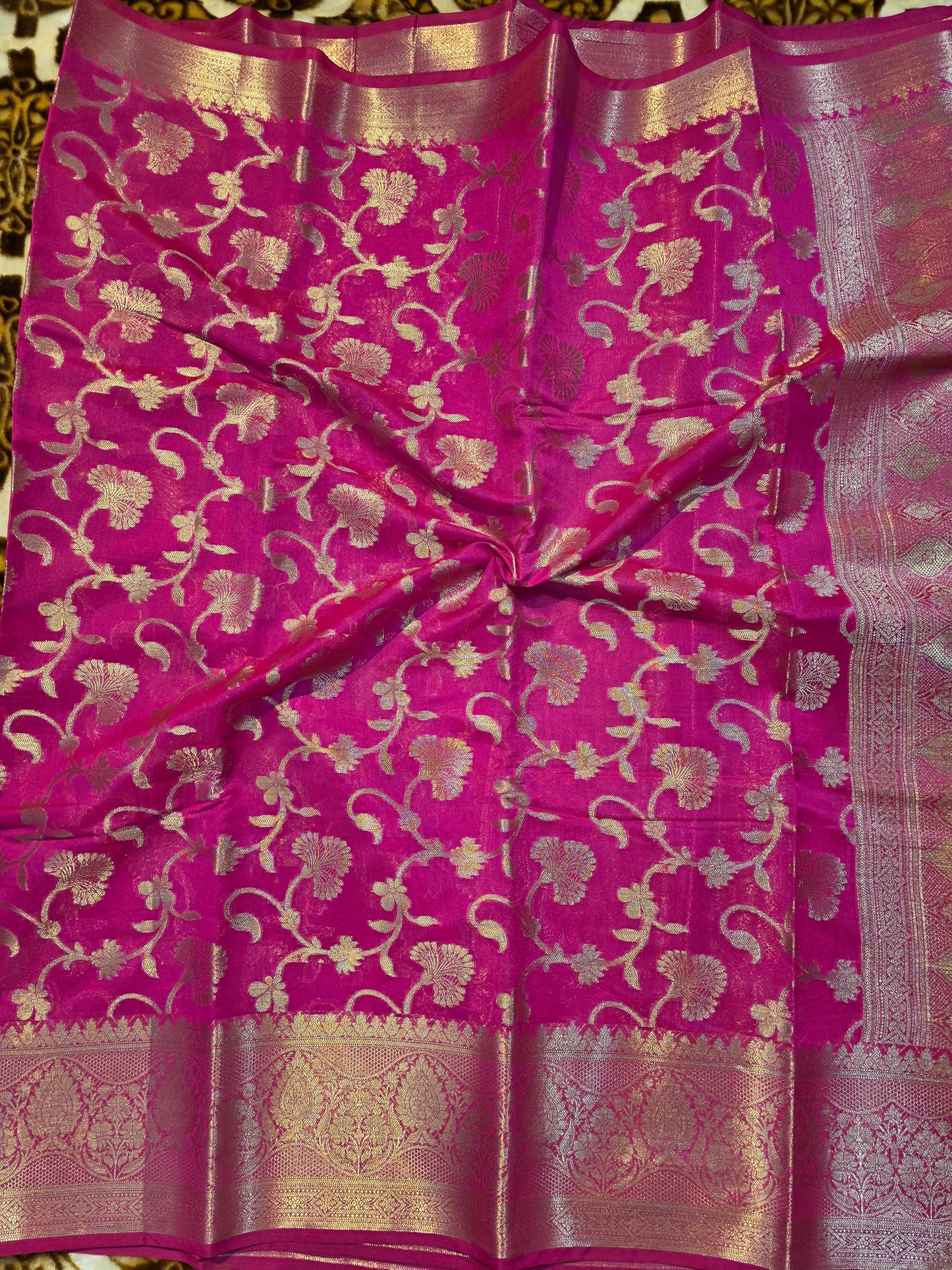 Pink Banarasi Saree