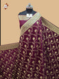 Wine Banarasi Katan Saree