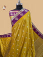 Mustard Banarasi Silk Saree