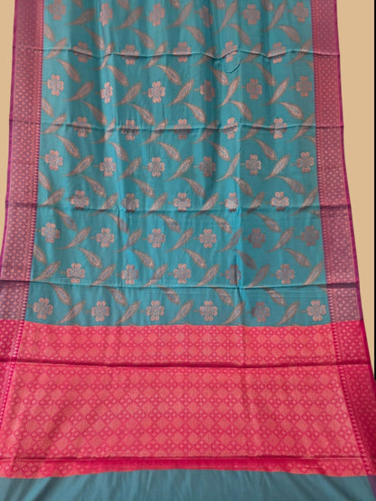 Blue Banarasi Saree